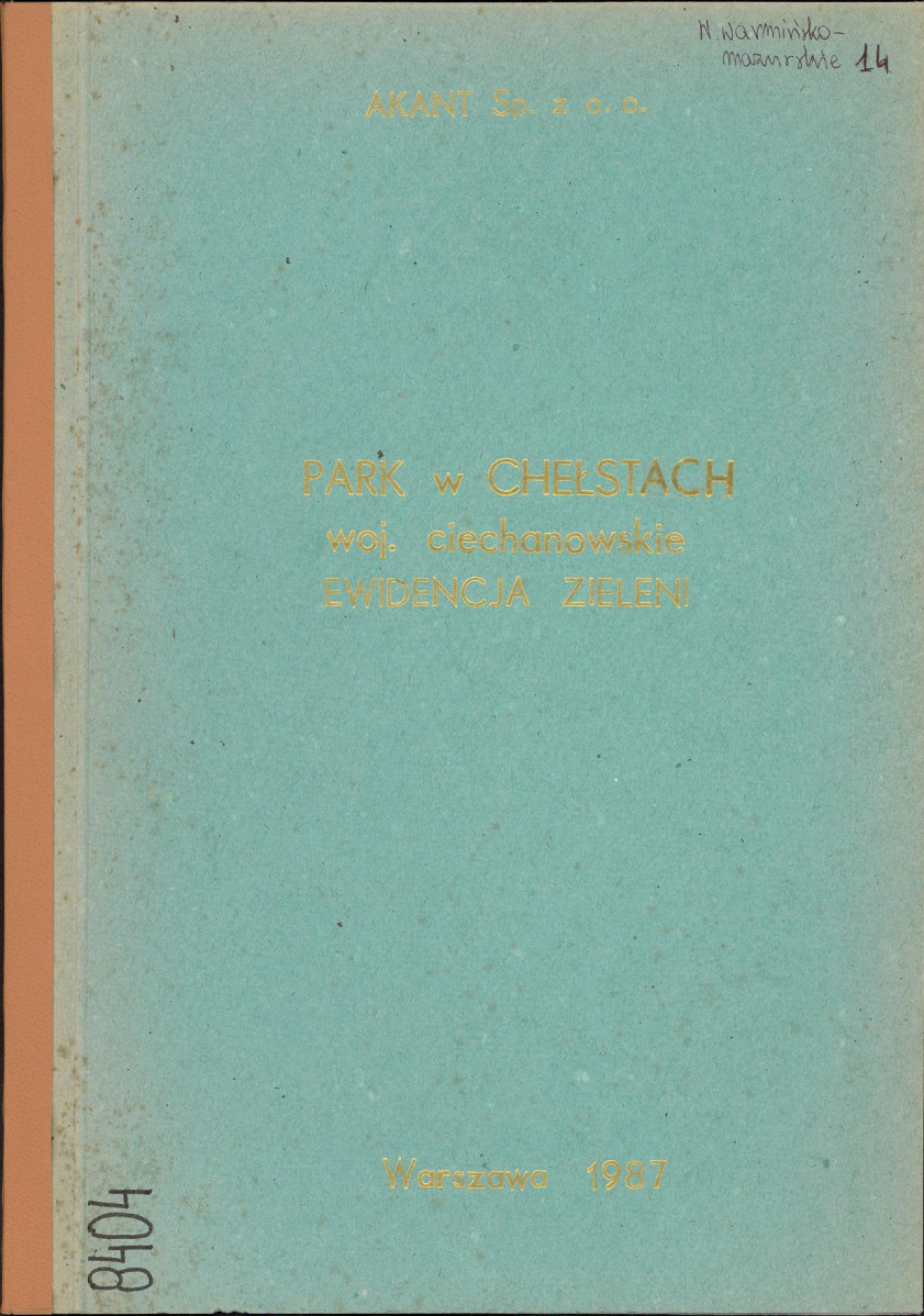 Ewidencja parkowa, skan nr 1