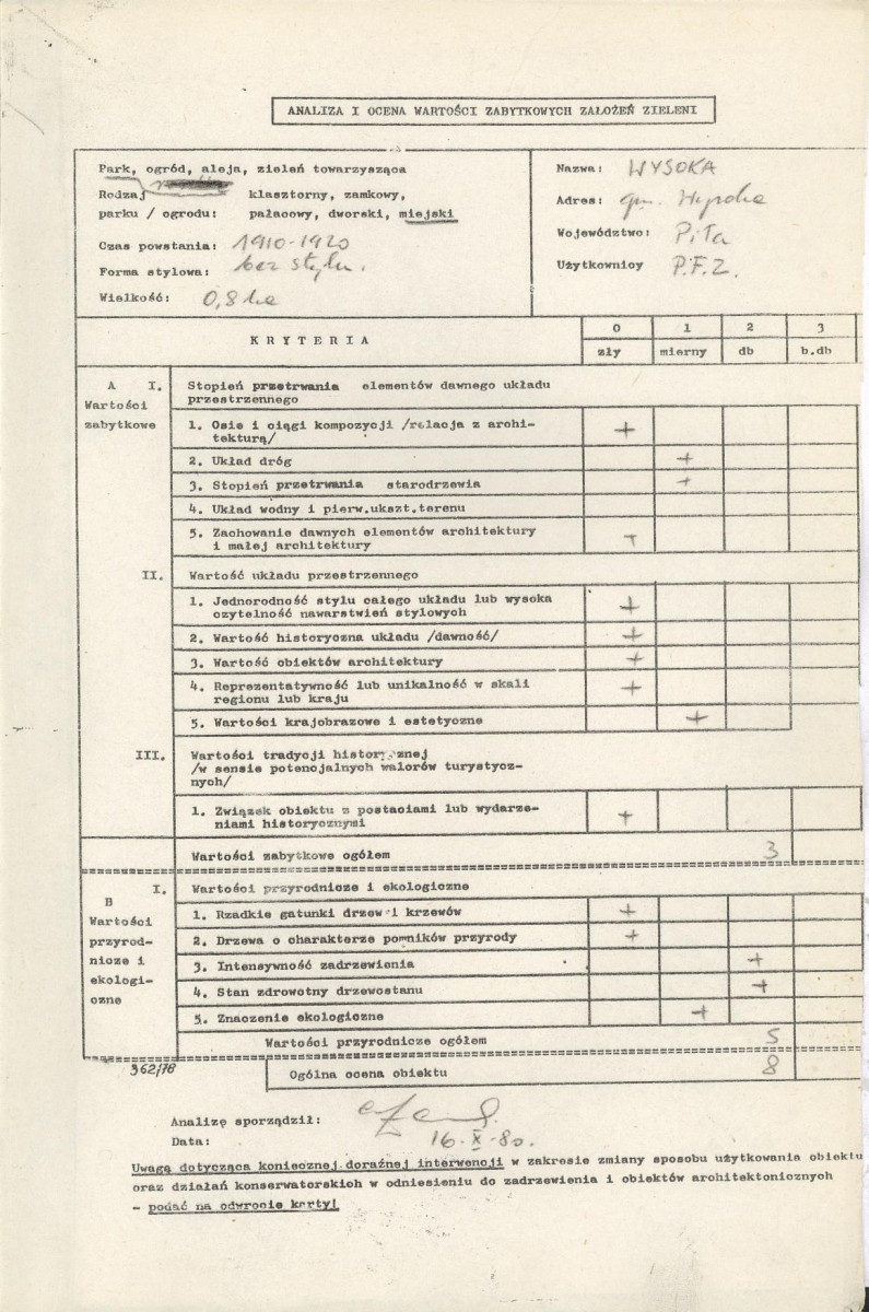 EP - Ewidencja parkowa, skan nr 3