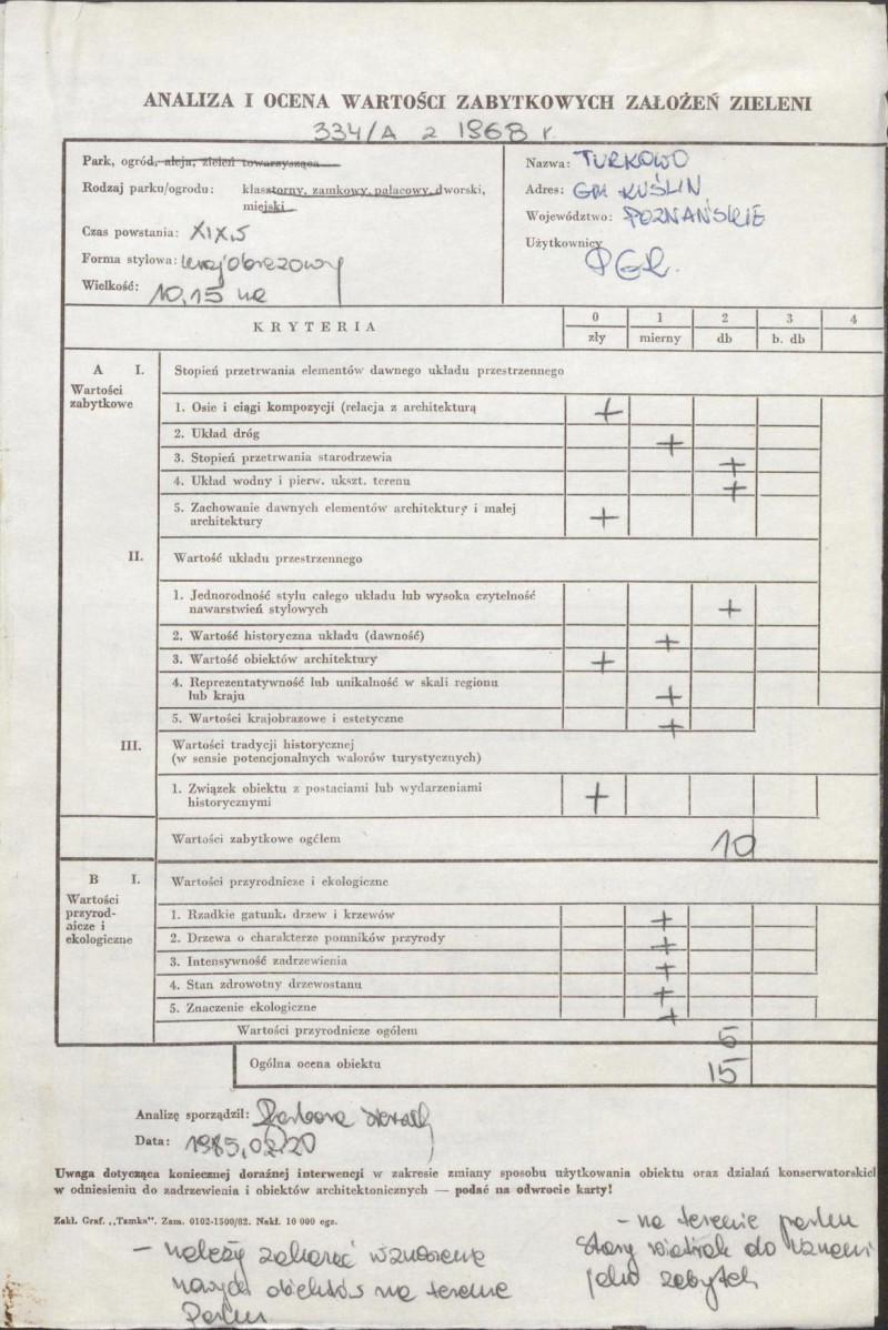 Ewidencja parkowa, skan nr 3