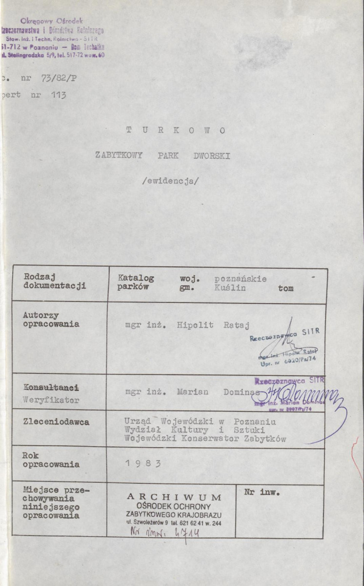 Ewidencja parkowa, skan nr 4