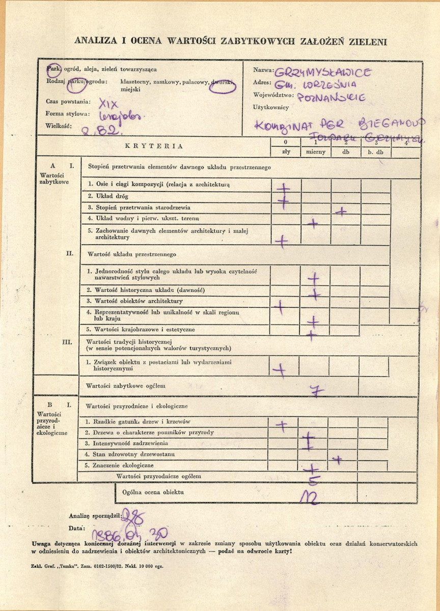 Ewidencja parkowa, skan nr 3