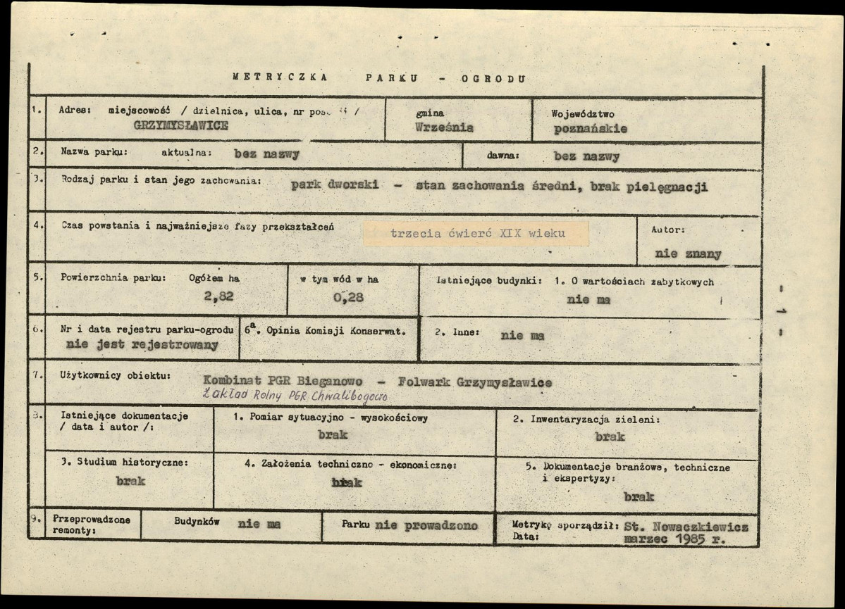 Ewidencja parkowa, skan nr 7