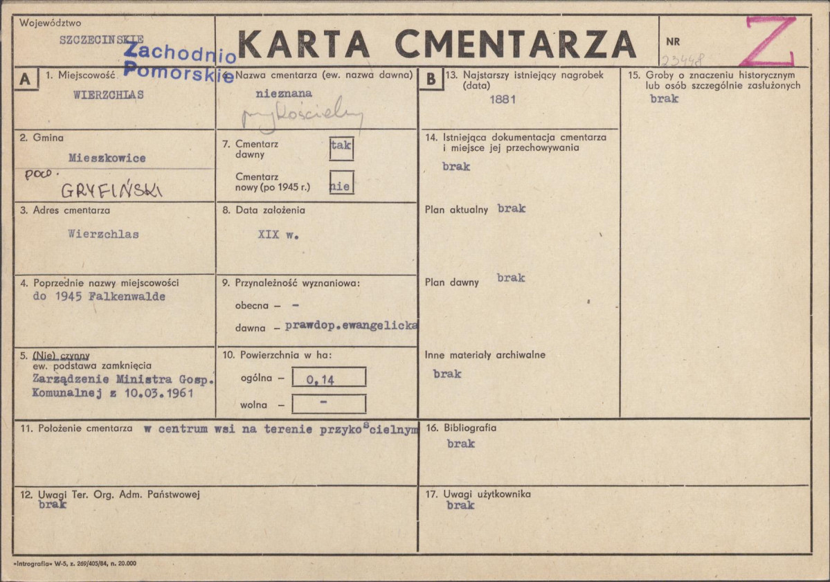 Karta cmentarza, skan nr 1