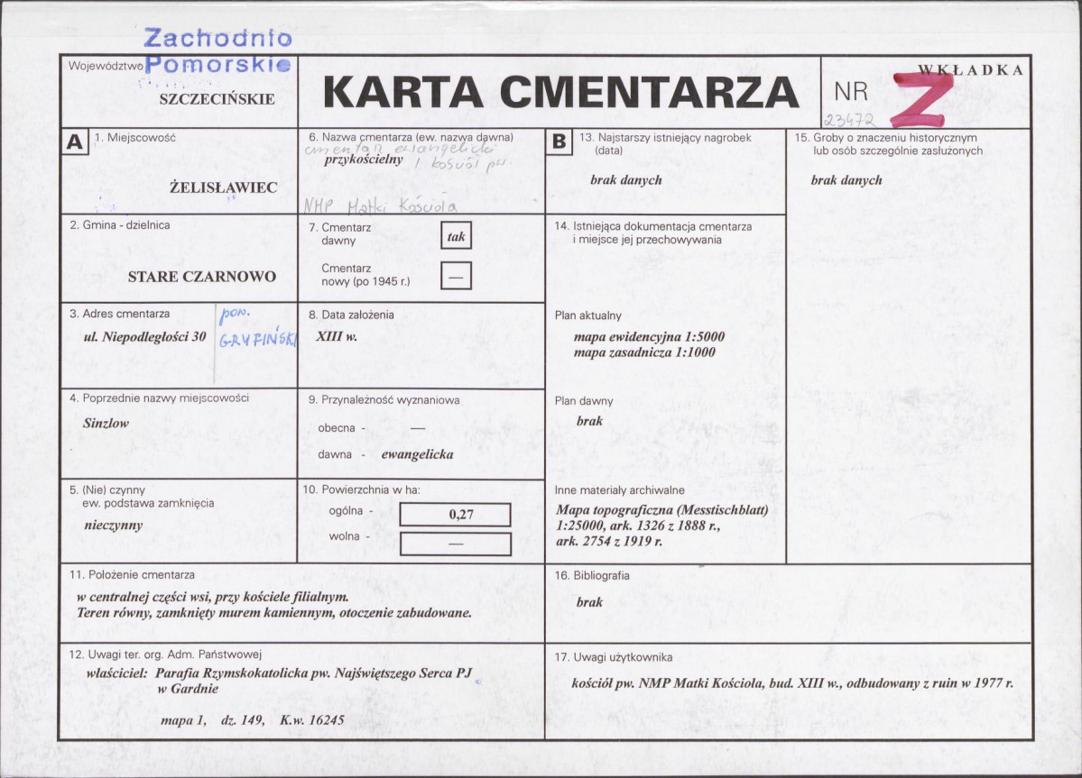 Karta cmentarza, skan nr 1