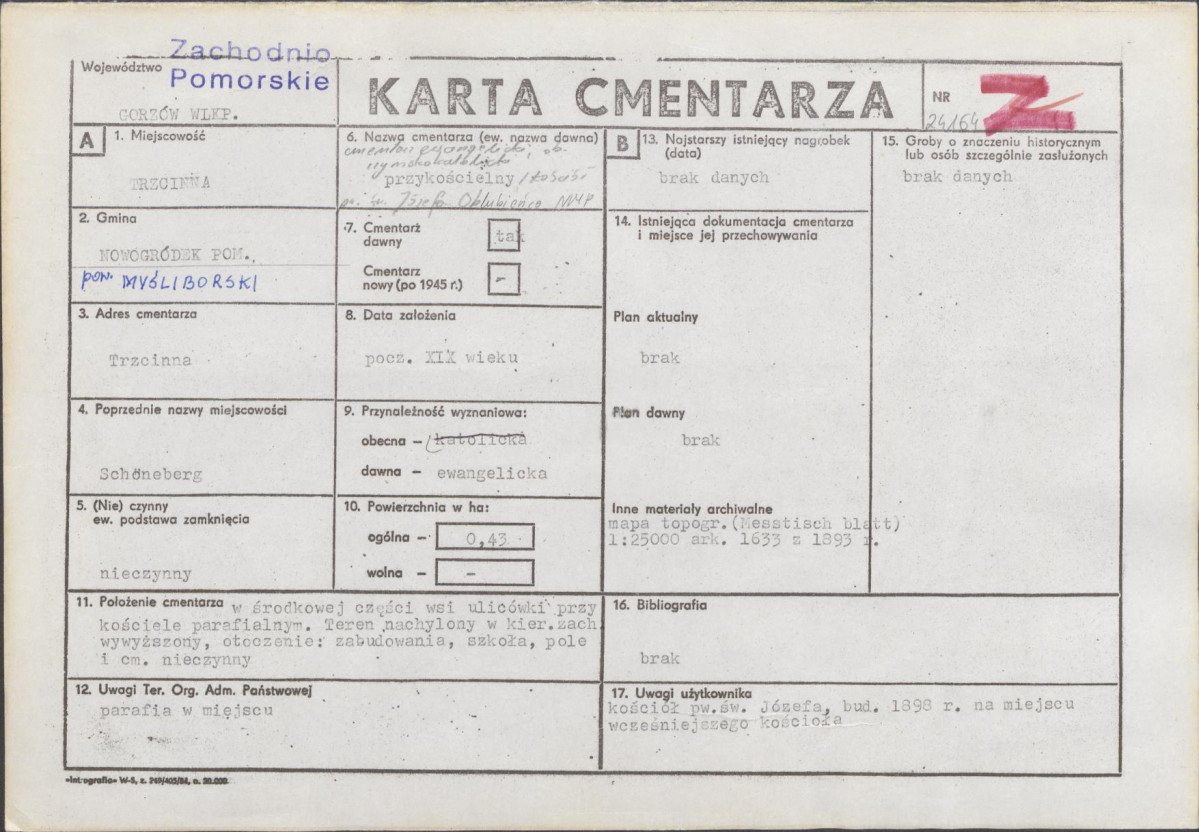 Karta cmentarza, skan nr 1