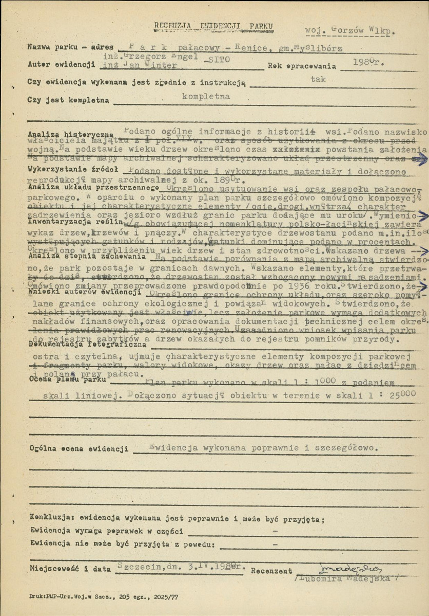 Ewidencja parkowa, skan nr 25