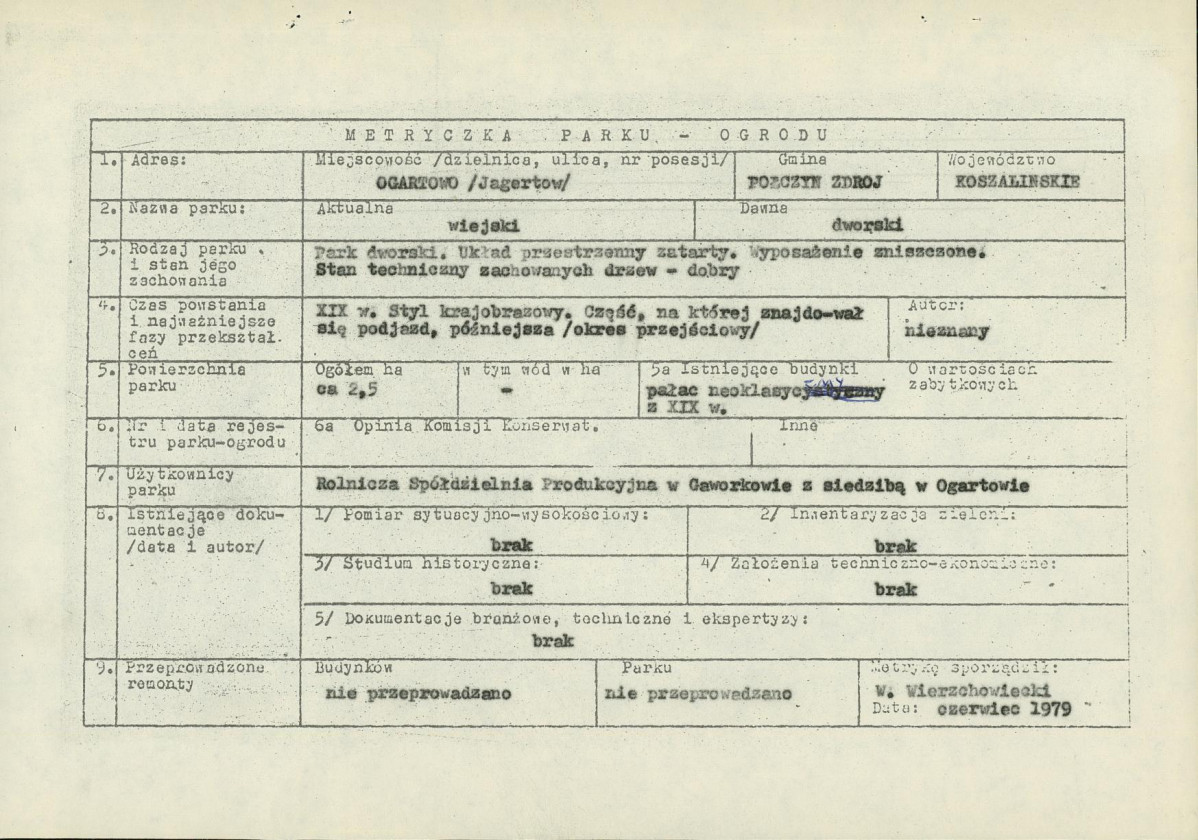 EP - Ewidencja parkowa, skan nr 5