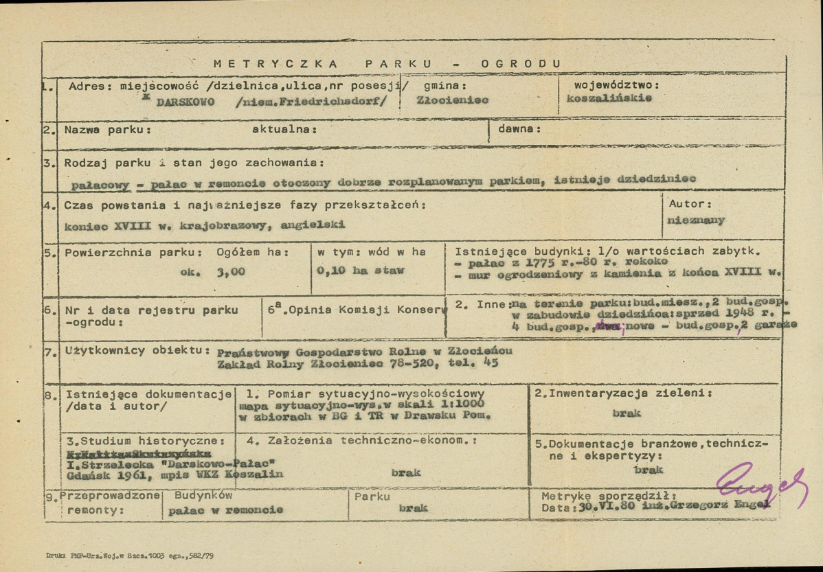 Ewidencja parkowa, skan nr 6