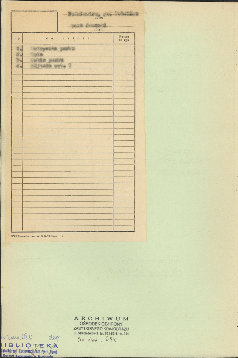 EP - Ewidencja parkowa, skan nr 2