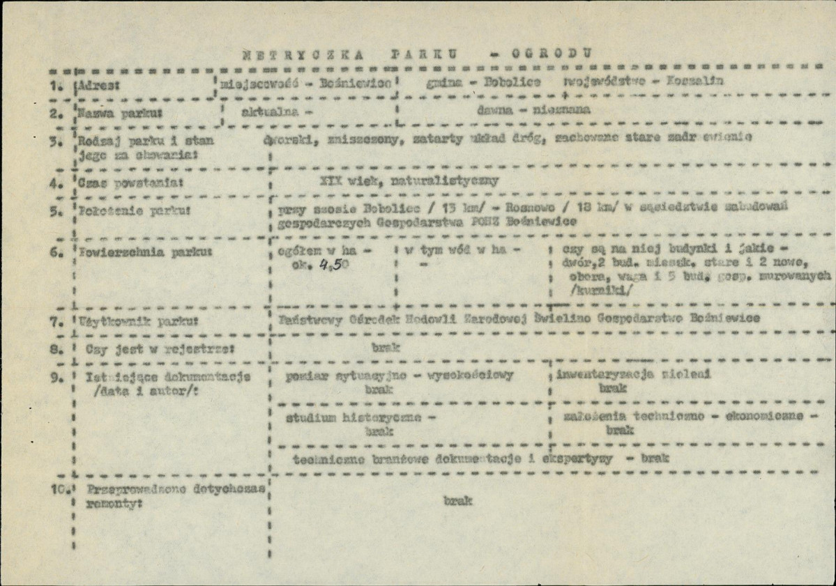 EP - Ewidencja parkowa, skan nr 4
