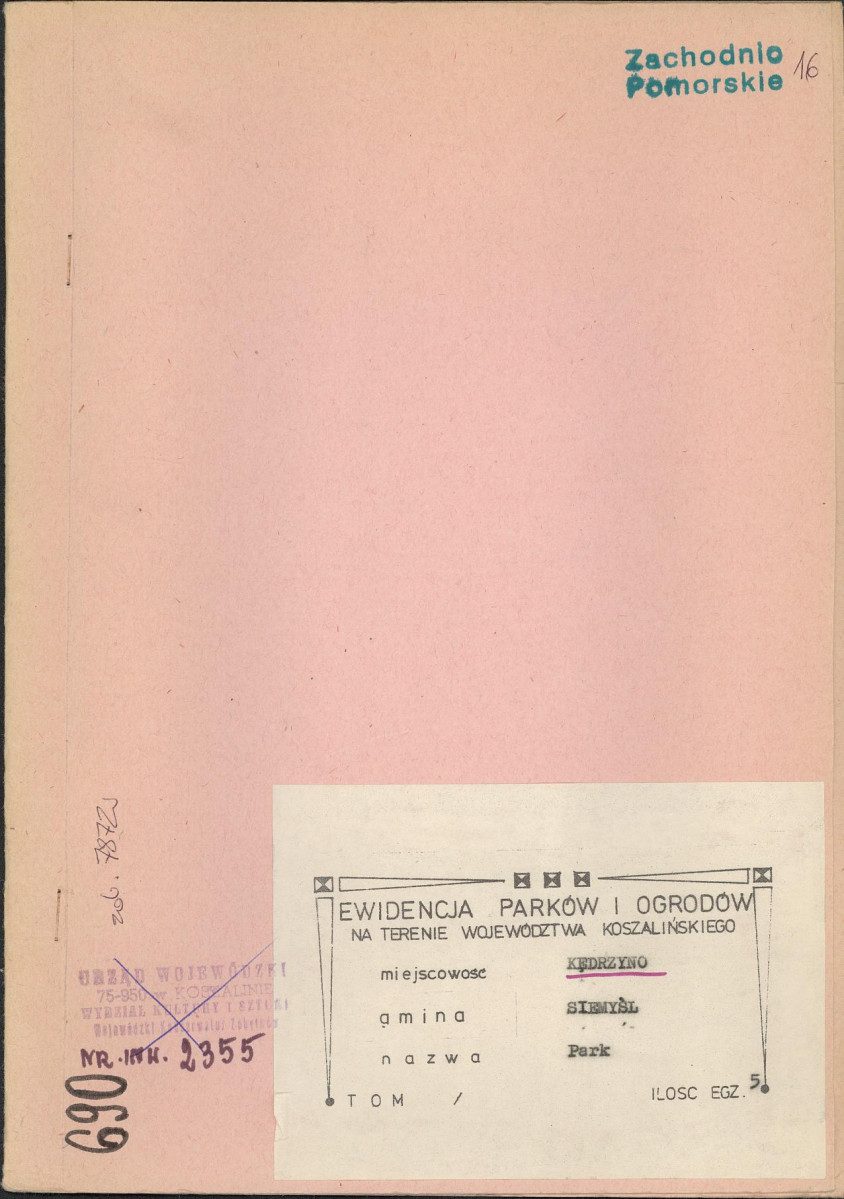 Ewidencja parkowa, skan nr 1