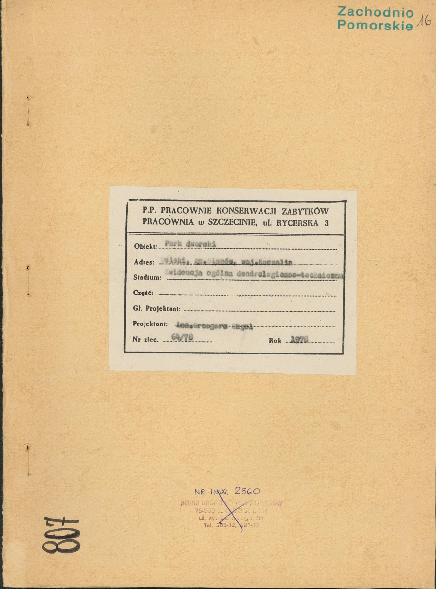 Ewidencja parkowa, skan nr 1