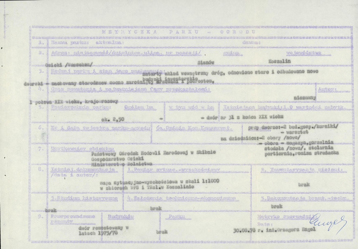 Ewidencja parkowa, skan nr 5