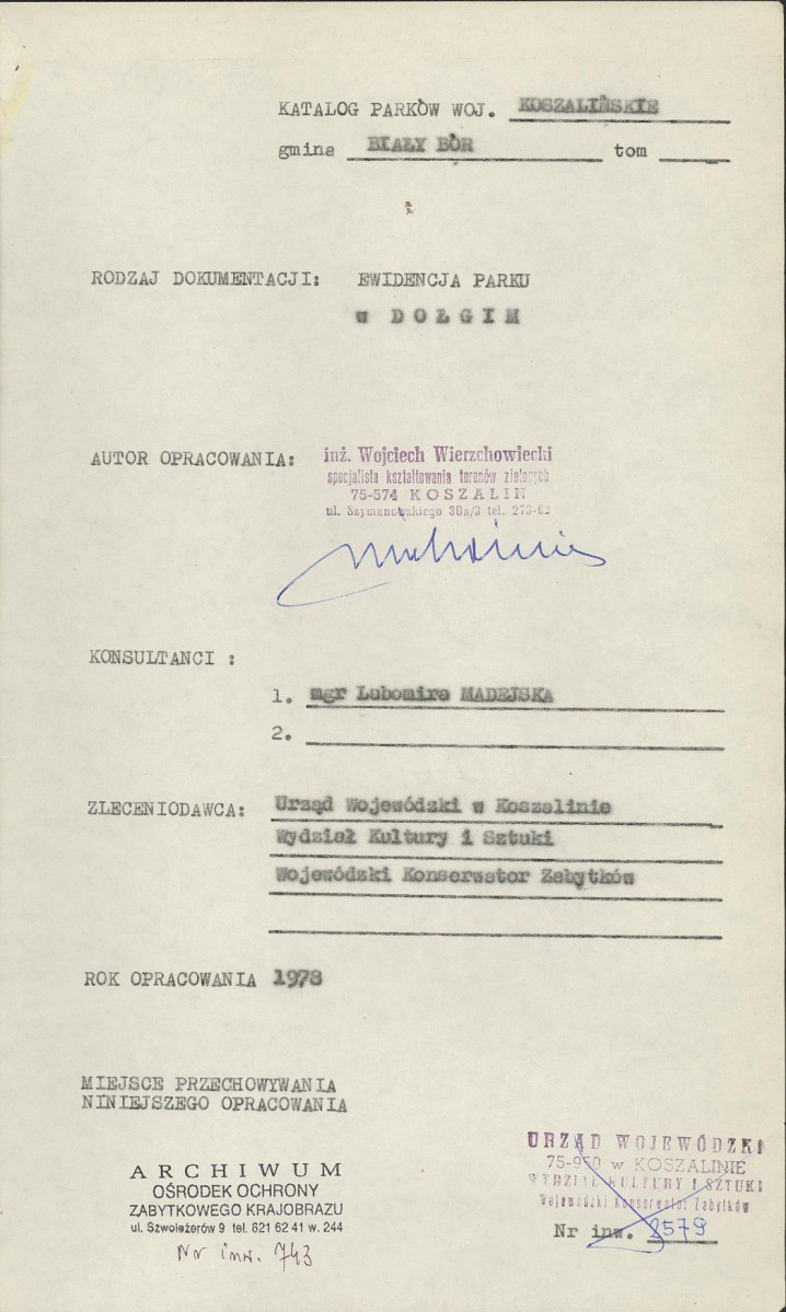 EP - Ewidencja parkowa, skan nr 4