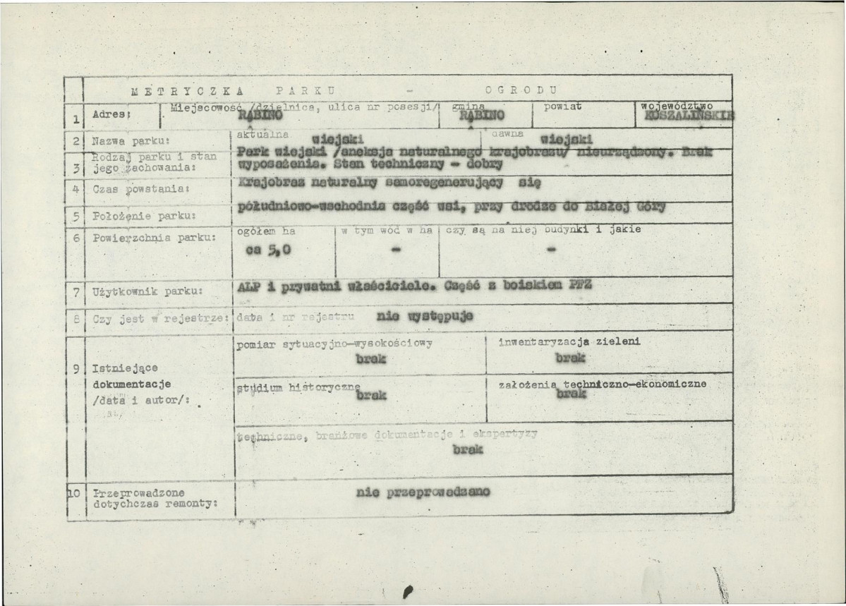 EP - Ewidencja parkowa, skan nr 4