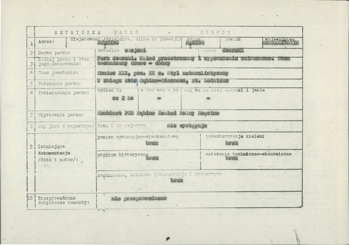 EP - Ewidencja parkowa, skan nr 4