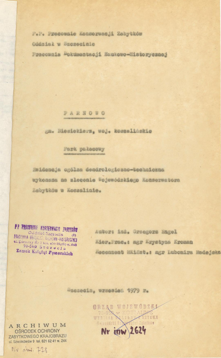 Ewidencja parkowa, skan nr 4