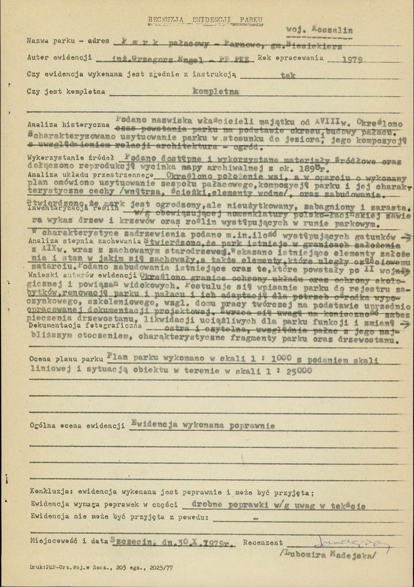 Ewidencja parkowa, skan nr 18