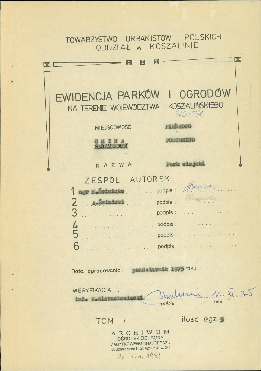 EP - Ewidencja parkowa, skan nr 3