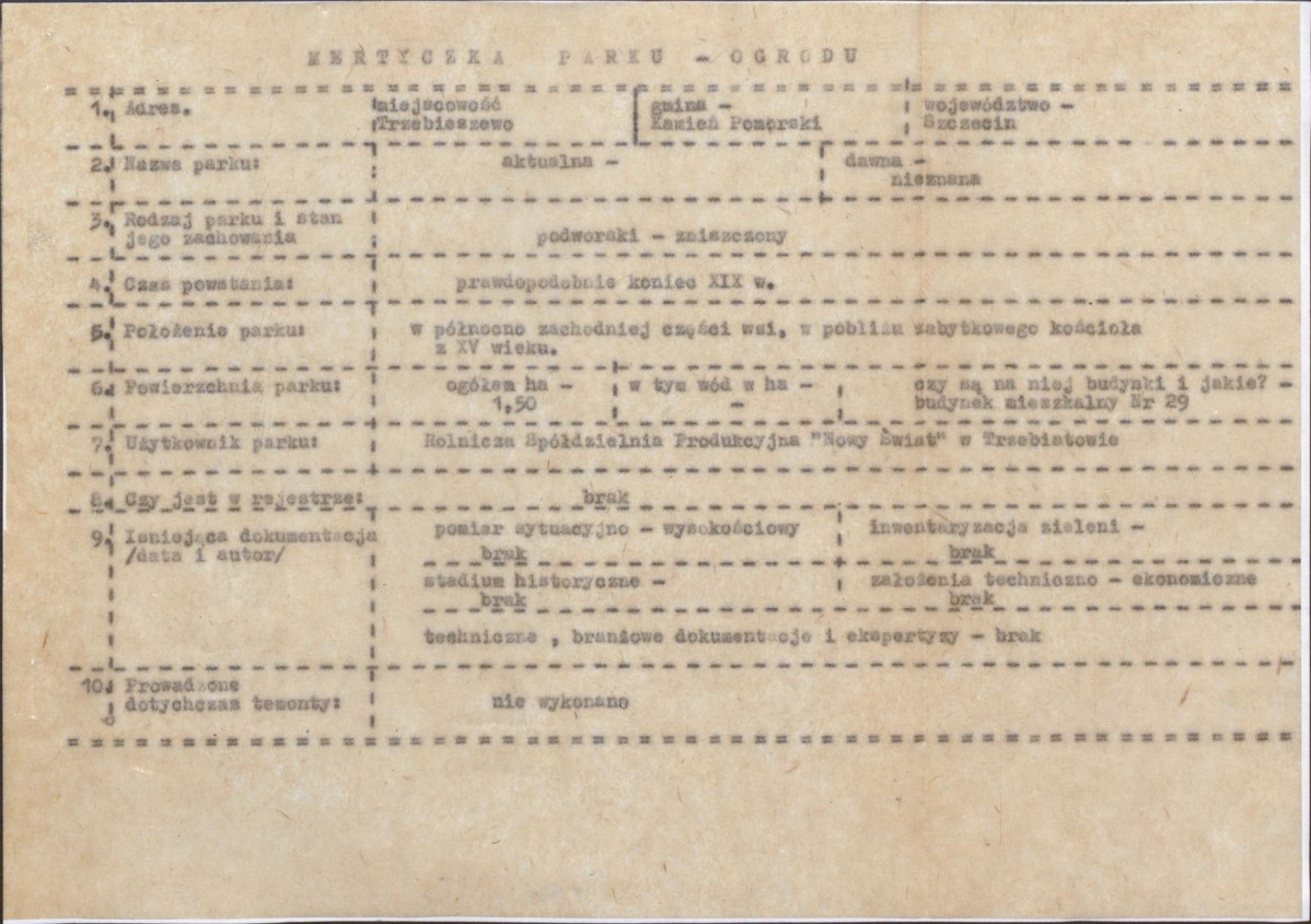 Ewidencja parkowa, skan nr 4