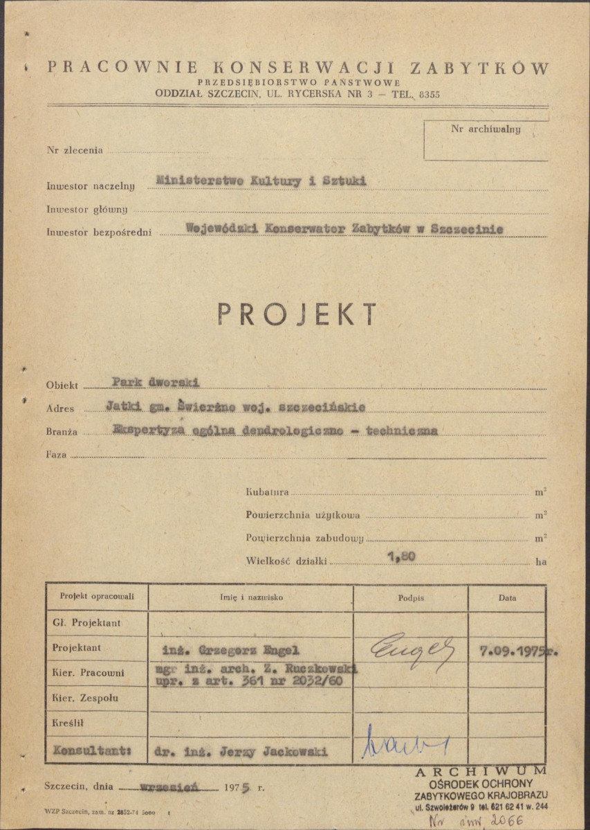 Ewidencja parkowa, skan nr 3