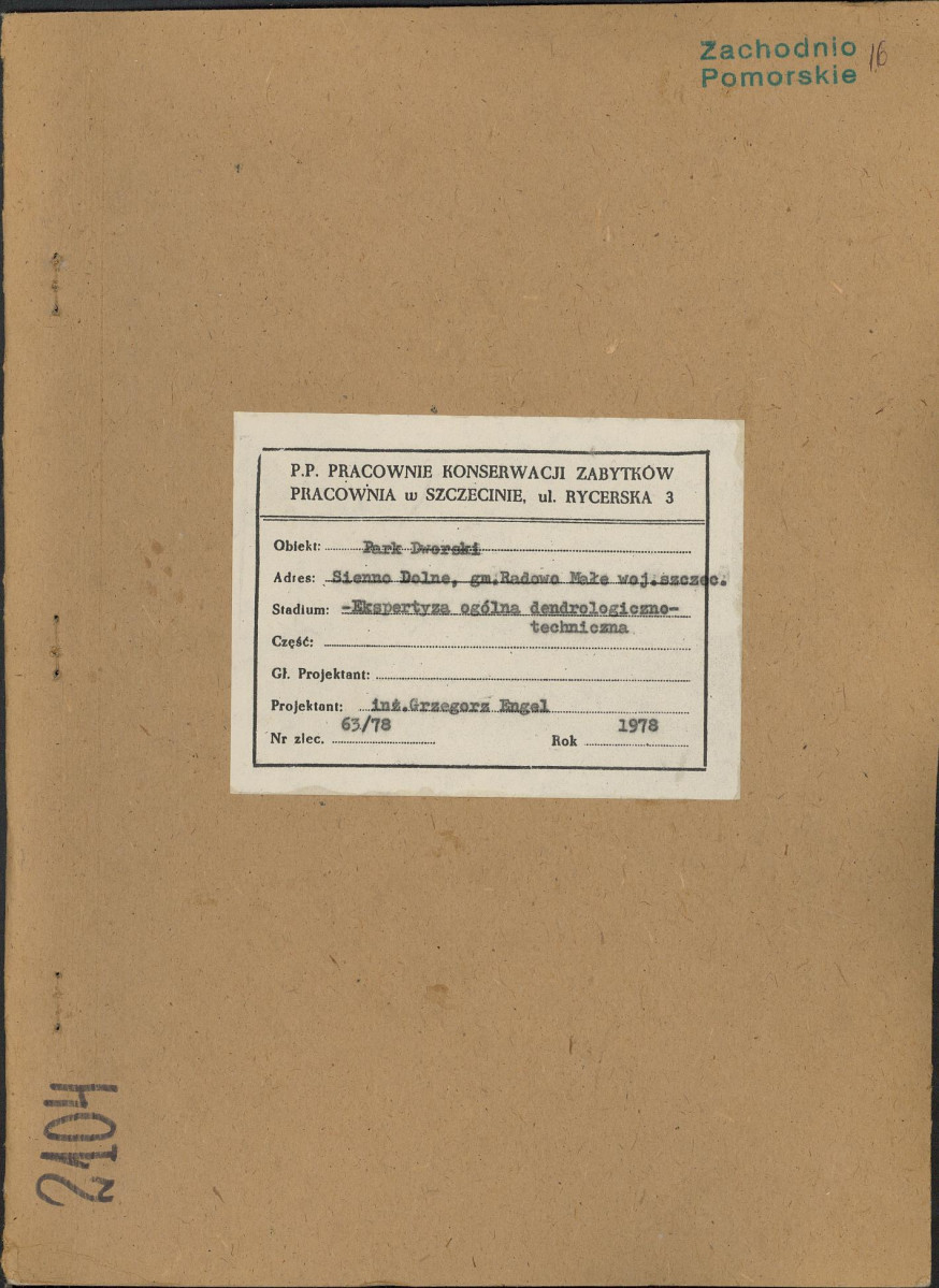 Ewidencja parkowa, skan nr 1