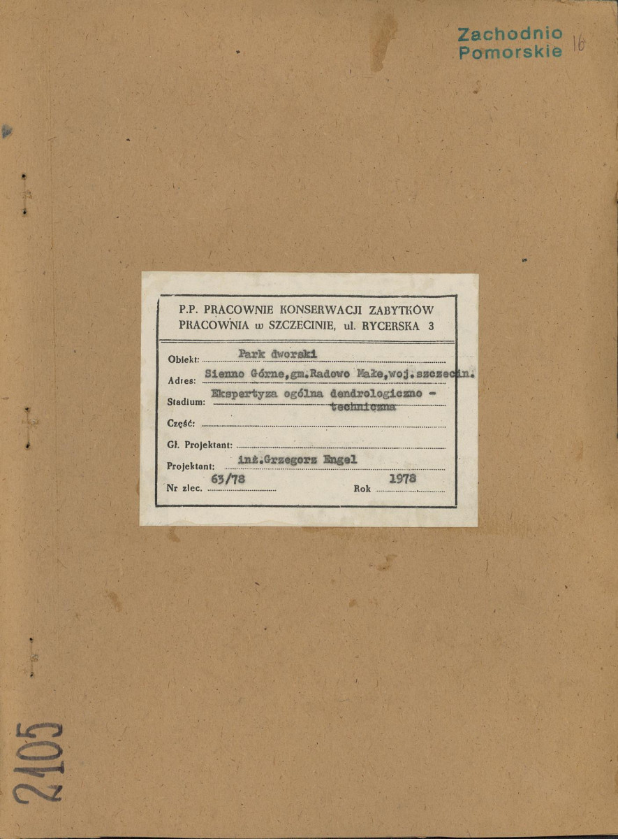 EP - Ewidencja parkowa, skan nr 1