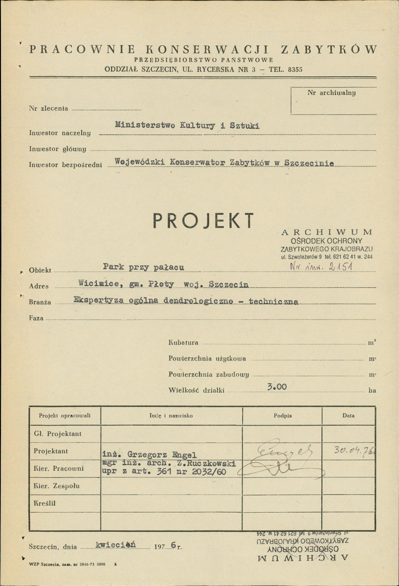 Ewidencja parkowa, skan nr 3