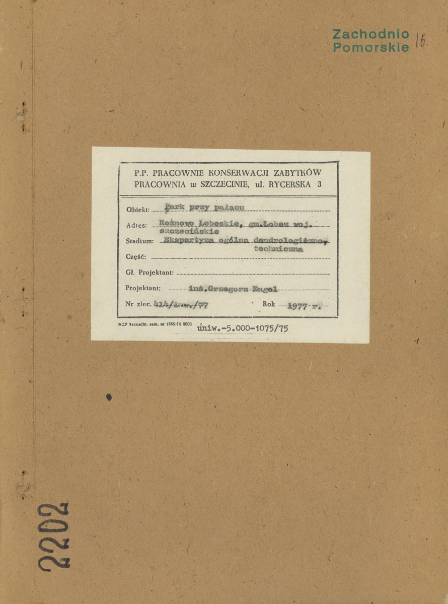 Ewidencja parkowa, skan nr 1