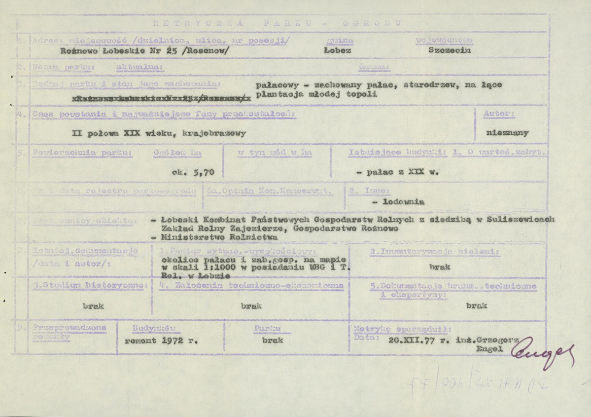 Ewidencja parkowa, skan nr 5