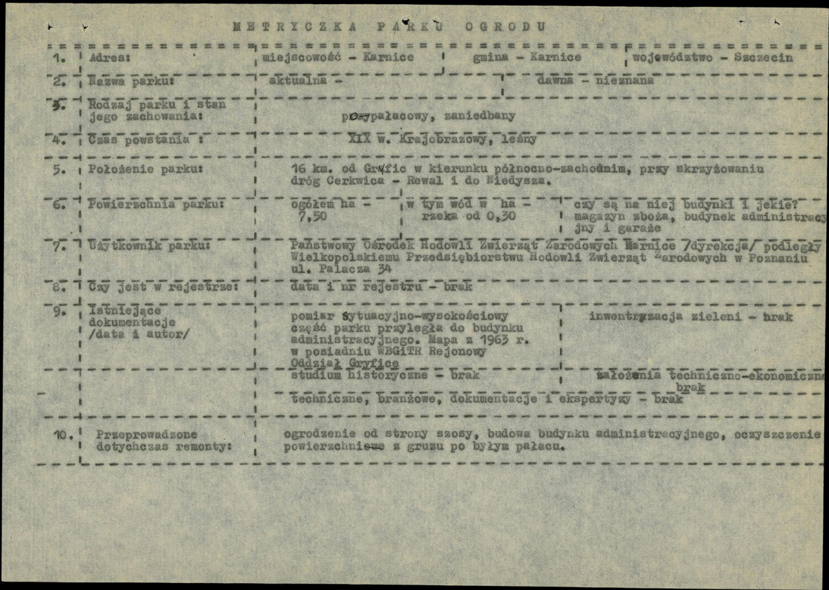 Ewidencja parkowa, skan nr 4