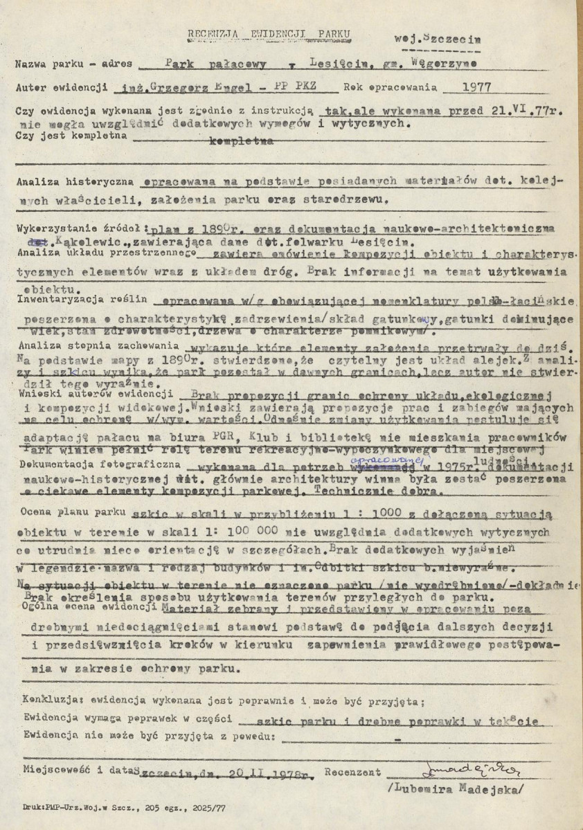 Ewidencja parkowa, skan nr 31