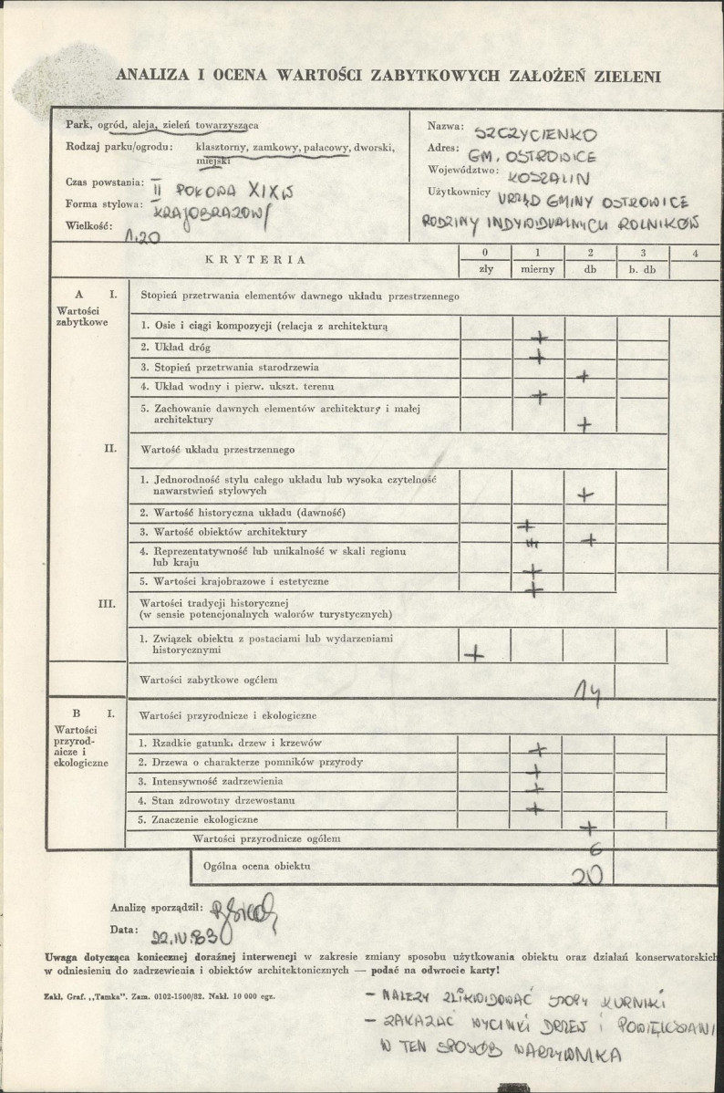 EP - Ewidencja parkowa, skan nr 3