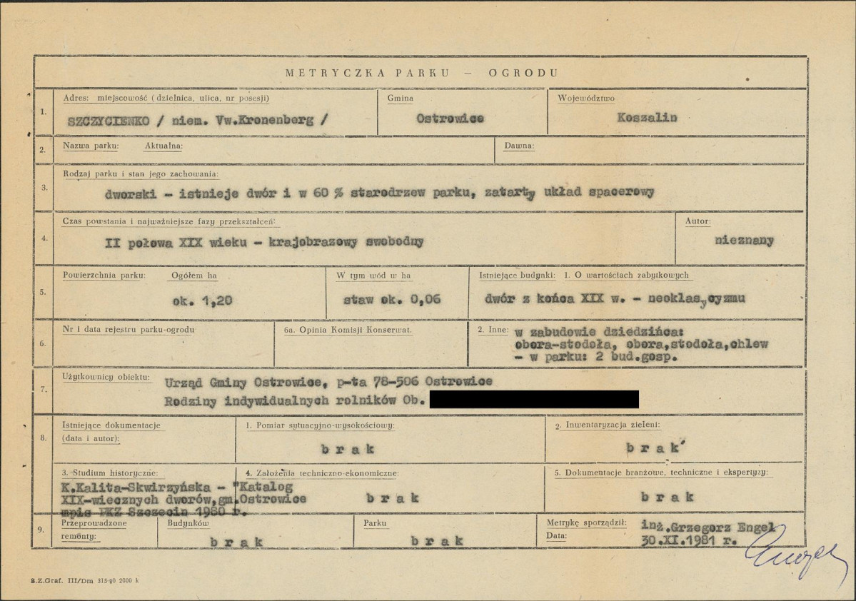 EP - Ewidencja parkowa, skan nr 5