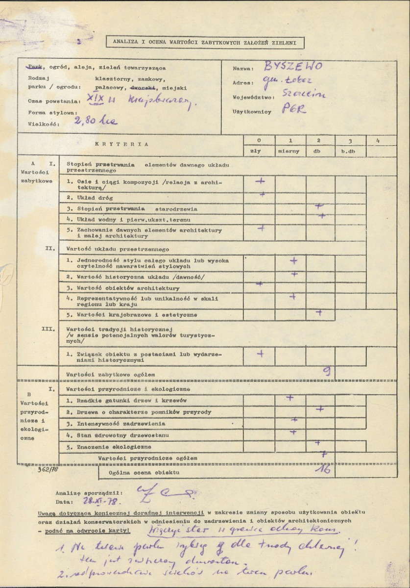 Ewidencja parkowa, skan nr 3
