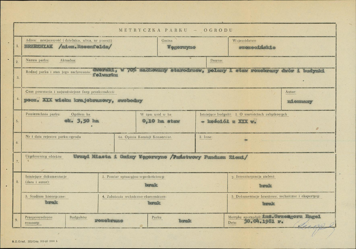 Ewidencja parkowa, skan nr 7