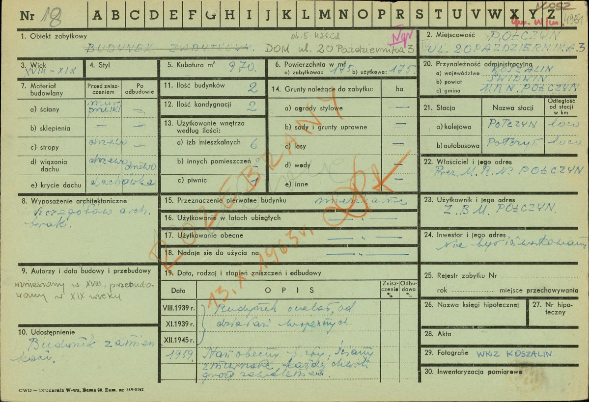 KZ - Karta zielona, skan nr 1