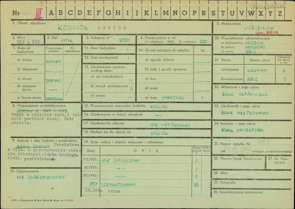 Karta zielona, skan nr 1