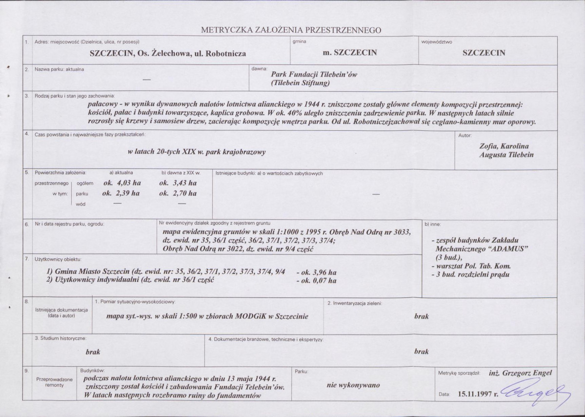 EP - Ewidencja parkowa, skan nr 5