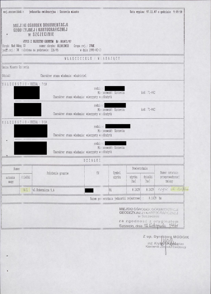 EP - Ewidencja parkowa, skan nr 23