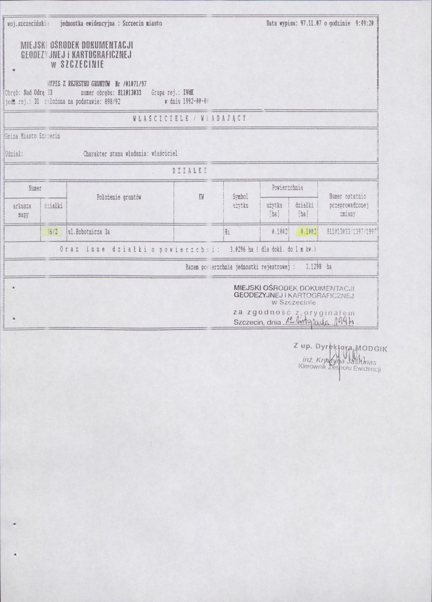 EP - Ewidencja parkowa, skan nr 24