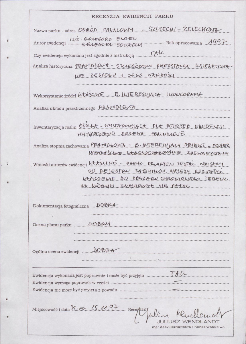 EP - Ewidencja parkowa, skan nr 58