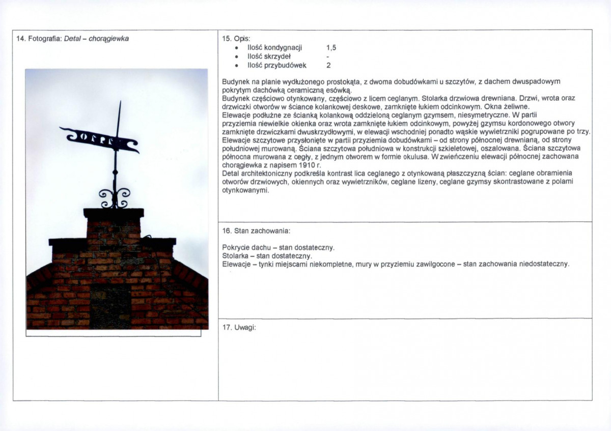 Karta obiektu niewpisanego do rejestru, skan nr 2