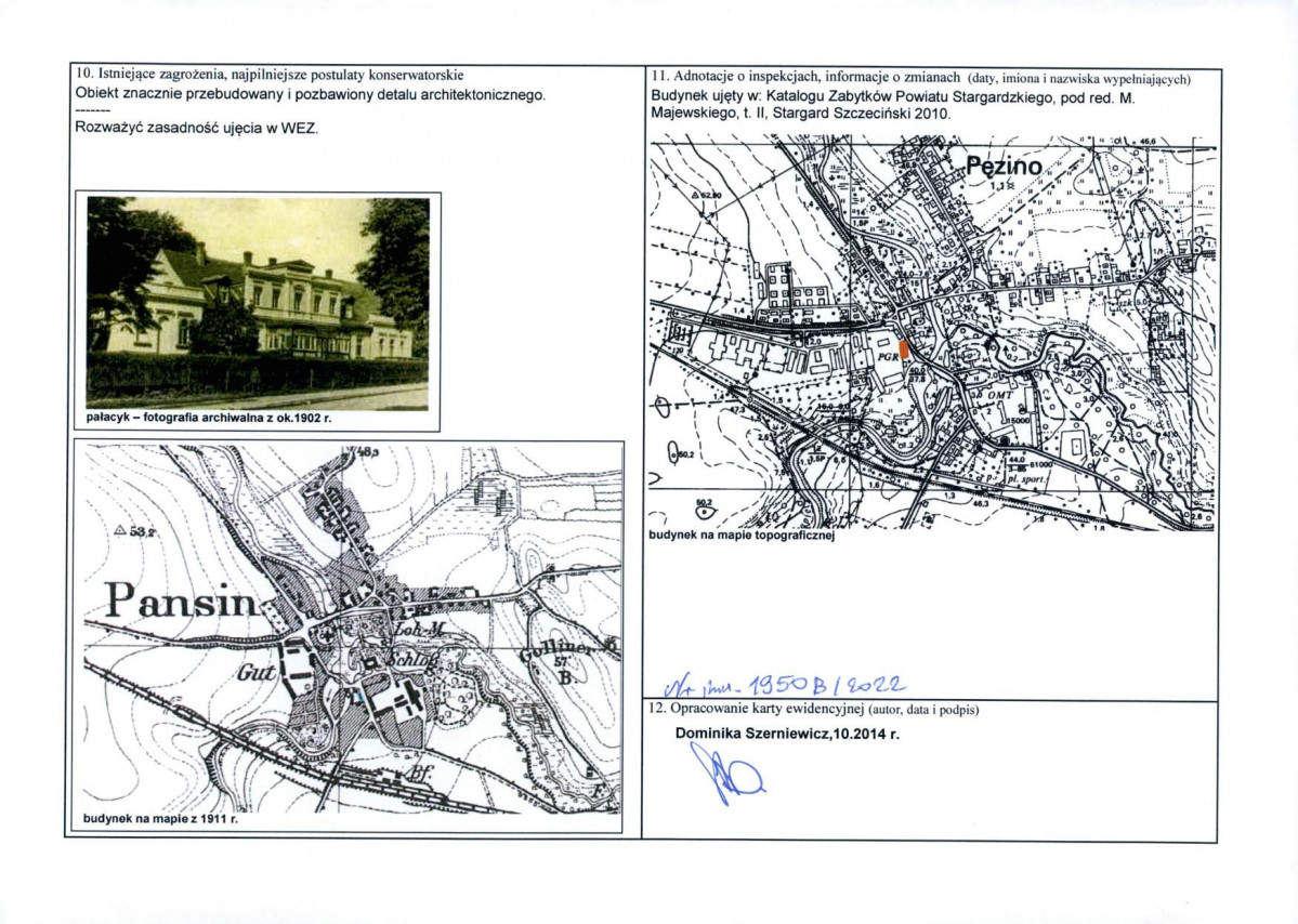 Karta obiektu niewpisanego do rejestru, skan nr 2