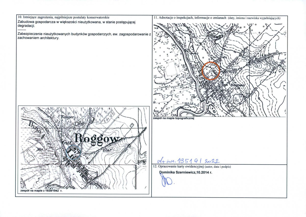 Karta obiektu niewpisanego do rejestru, skan nr 2