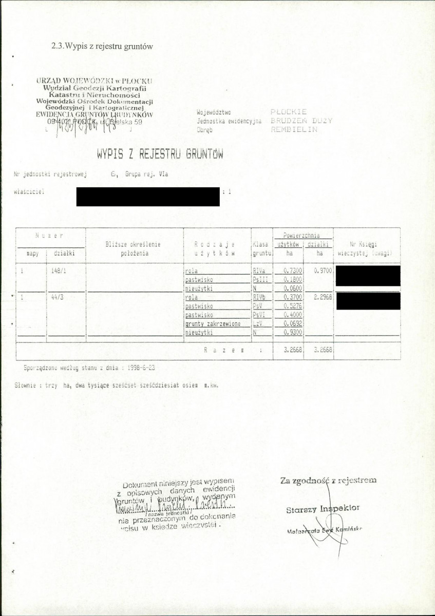 EP - Ewidencja parkowa, skan nr 20