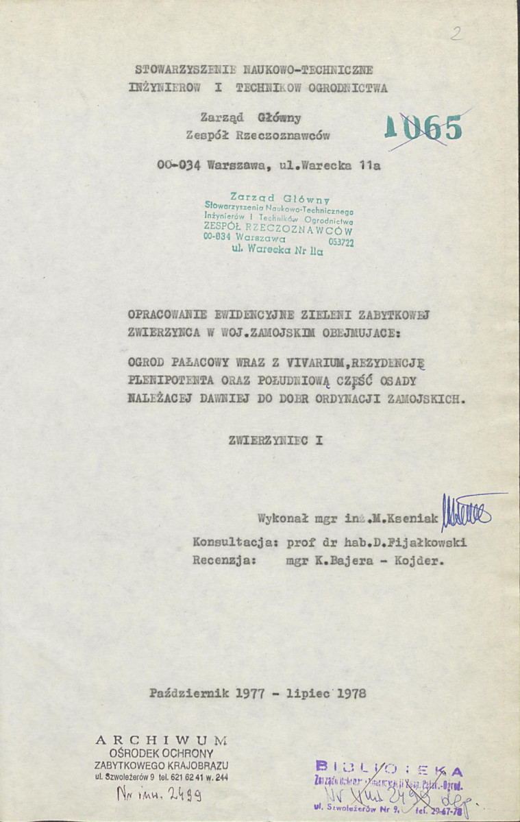 EP - Ewidencja parkowa, skan nr 5