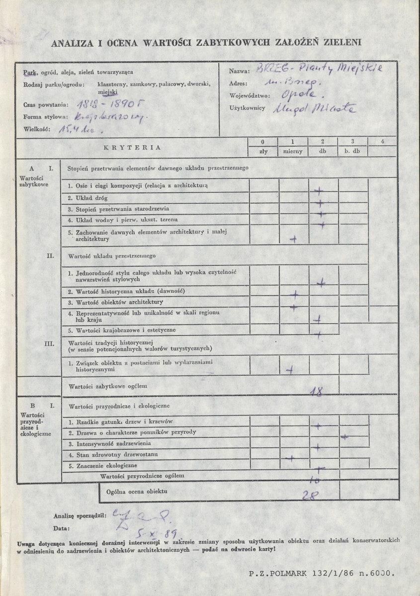 EP - Ewidencja parkowa, skan nr 4