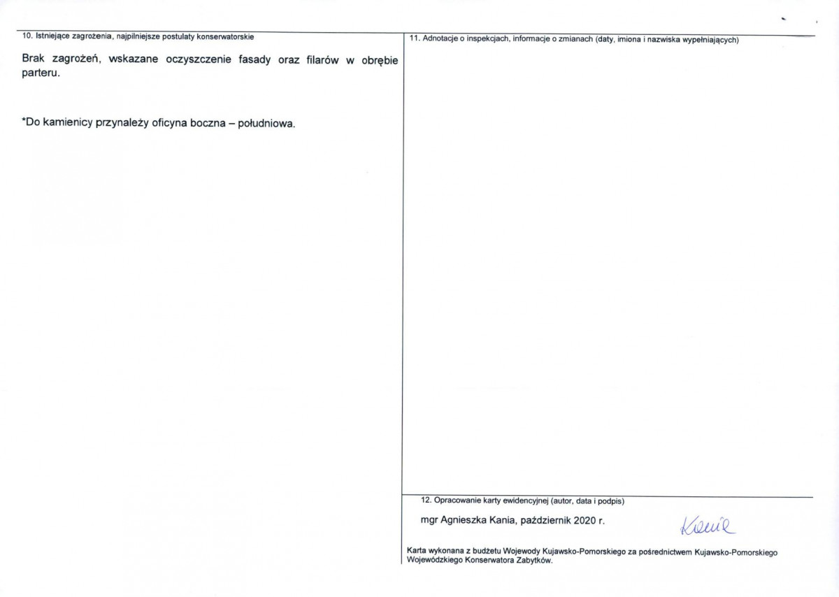 KEZN - Karta obiektu niewpisanego do rejestru, skan nr 2