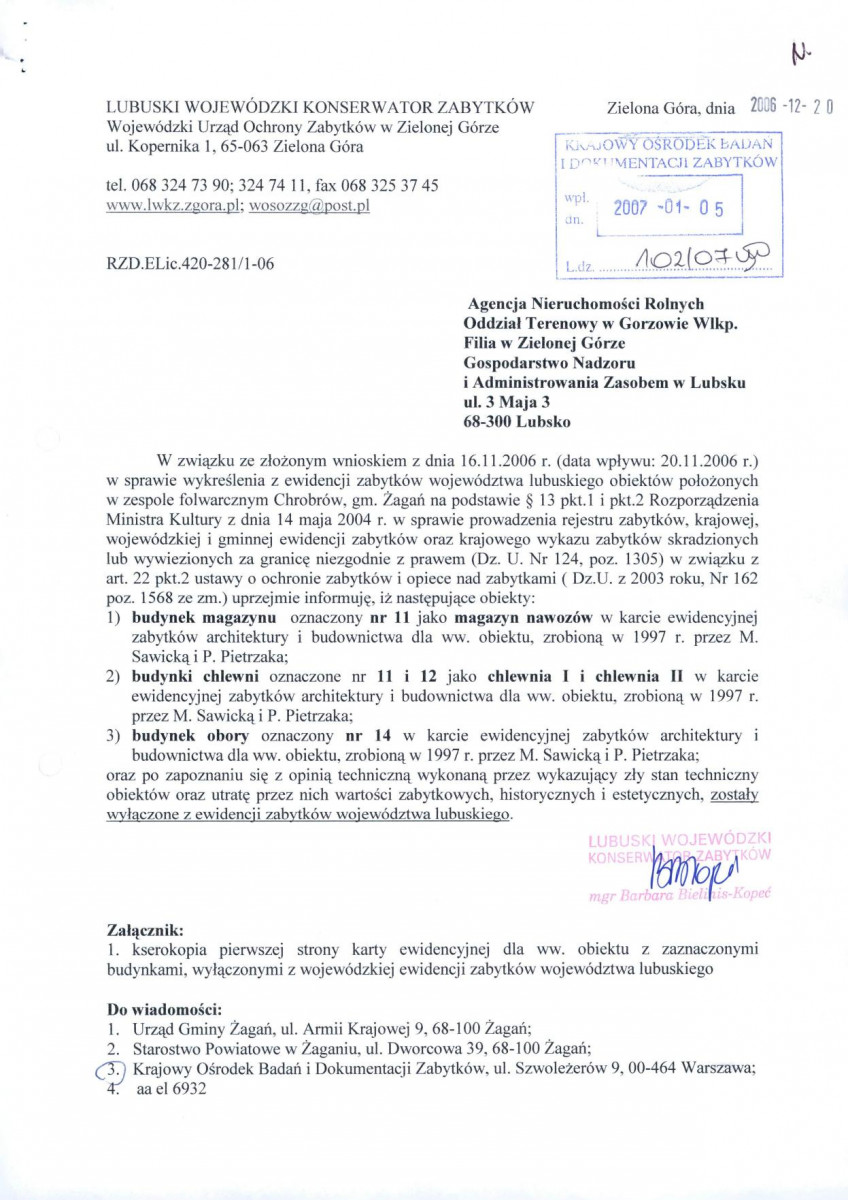 wyl - Wyłączenie z ewidencji, skan nr 1